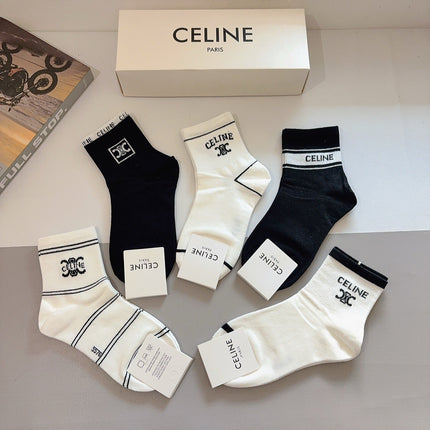 CELINE 26S ANKLE SOCKS 412383 (1 BOX)
