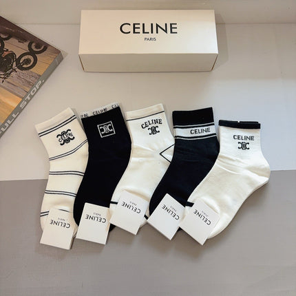 CELINE 26S ANKLE SOCKS 412383 (1 BOX)