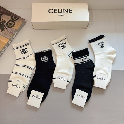 CELINE 26S ANKLE SOCKS 412383 (1 BOX)