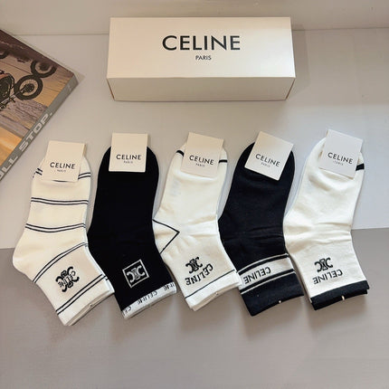 CELINE 26S ANKLE SOCKS 412383 (1 BOX)