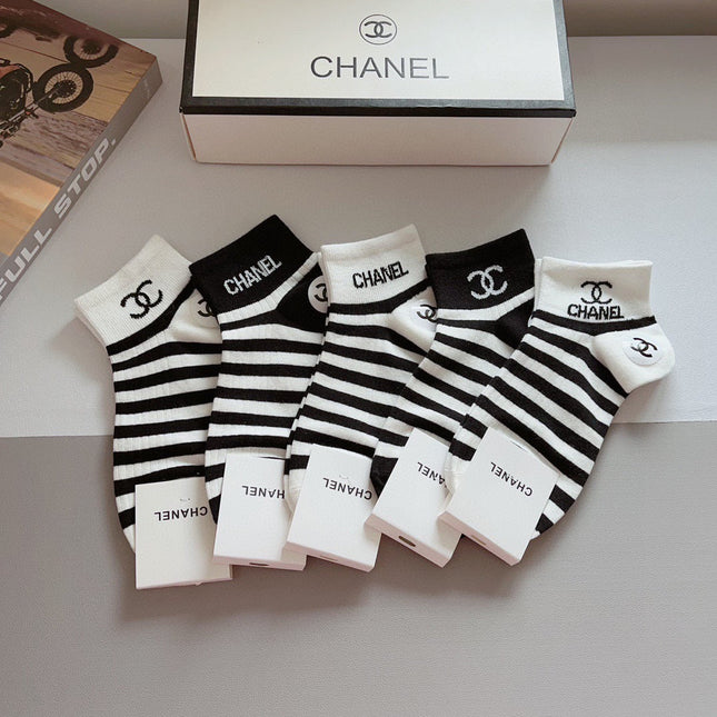CHANEL 26S ANKLE SOCKS 412403 (1 BOX)