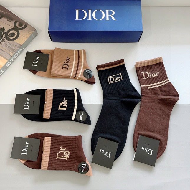 DIOR 26S ANKLE SOCKS 413877 (1 BOX)