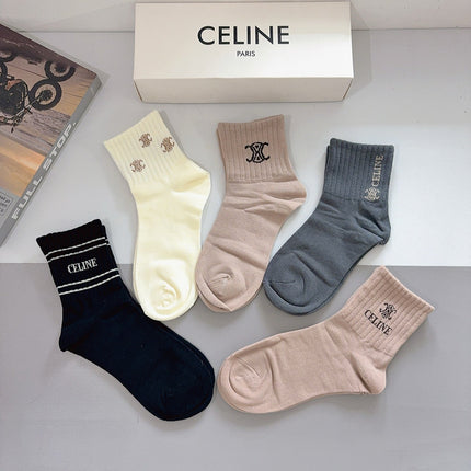 CELINE 26S ANKLE SOCKS 413878 (1 BOX)