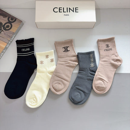 CELINE 26S ANKLE SOCKS 413878 (1 BOX)