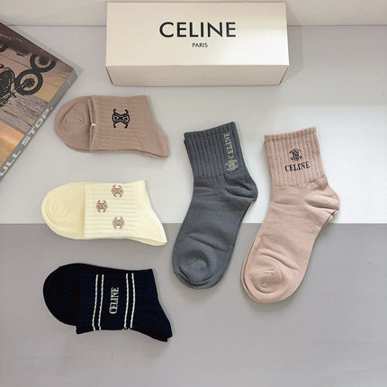 CELINE 26S ANKLE SOCKS 413878 (1 BOX)