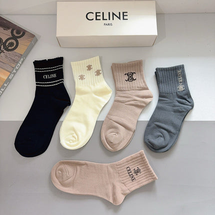 CELINE 26S ANKLE SOCKS 413878 (1 BOX)