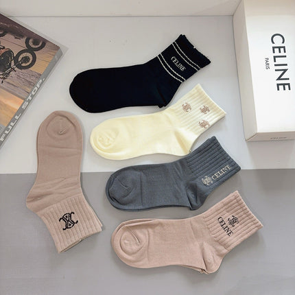 CELINE 26S ANKLE SOCKS 413878 (1 BOX)