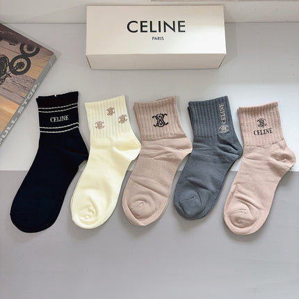 CELINE 26S ANKLE SOCKS 413878 (1 BOX)