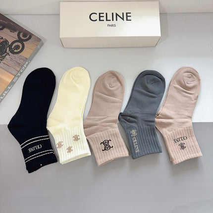 CELINE 26S ANKLE SOCKS 413878 (1 BOX)