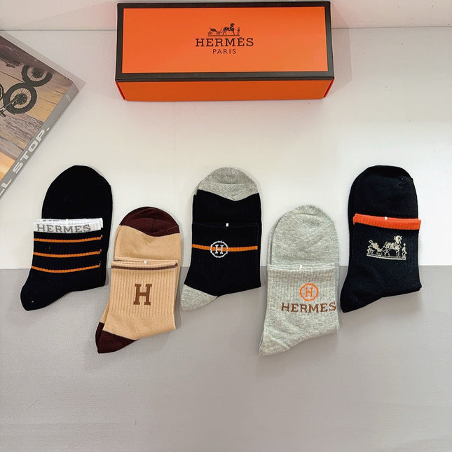 HERMES 26S ANKLE SOCKS 398808 (1 BOX)
