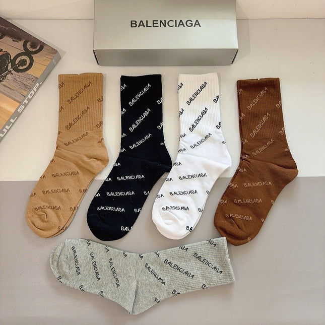 BALENCIAGA 26S CREW SOCKS 224312 (1 BOX)