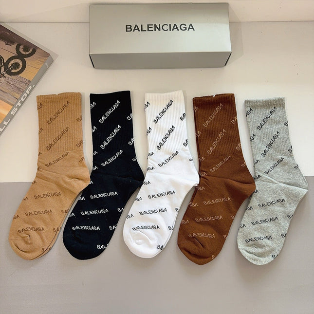 BALENCIAGA 26S CREW SOCKS 224312 (1 BOX)