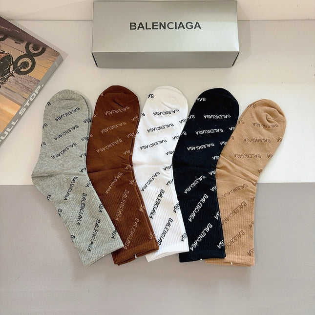 BALENCIAGA 26S CREW SOCKS 224312 (1 BOX)