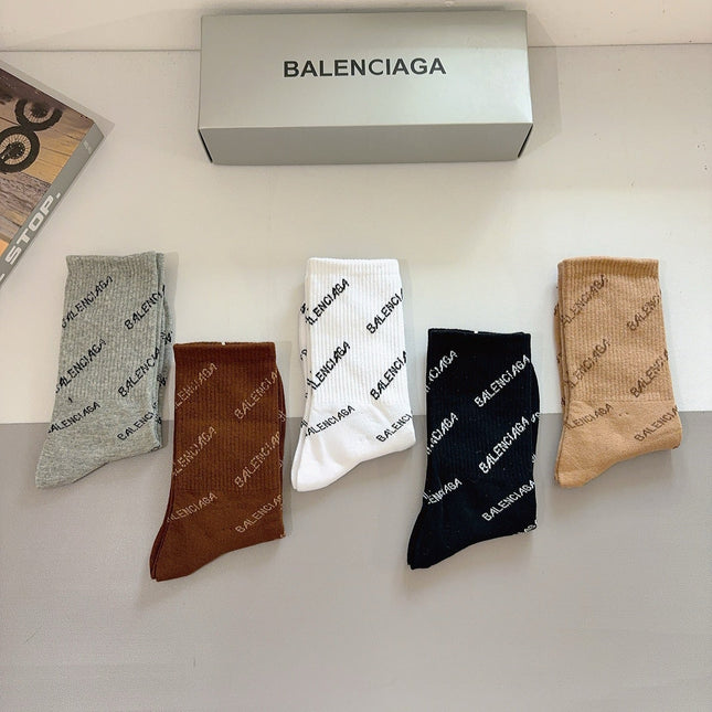 BALENCIAGA 26S CREW SOCKS 224312 (1 BOX)