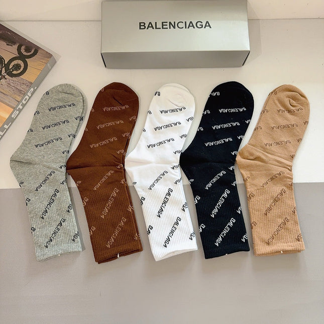BALENCIAGA 26S CREW SOCKS 224312 (1 BOX)