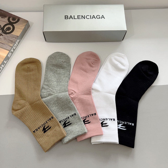 BALENCIAGA 26S CREW SOCKS 415762 (1 BOX)