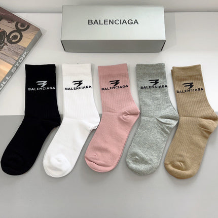 BALENCIAGA 26S CREW SOCKS 415762 (1 BOX)