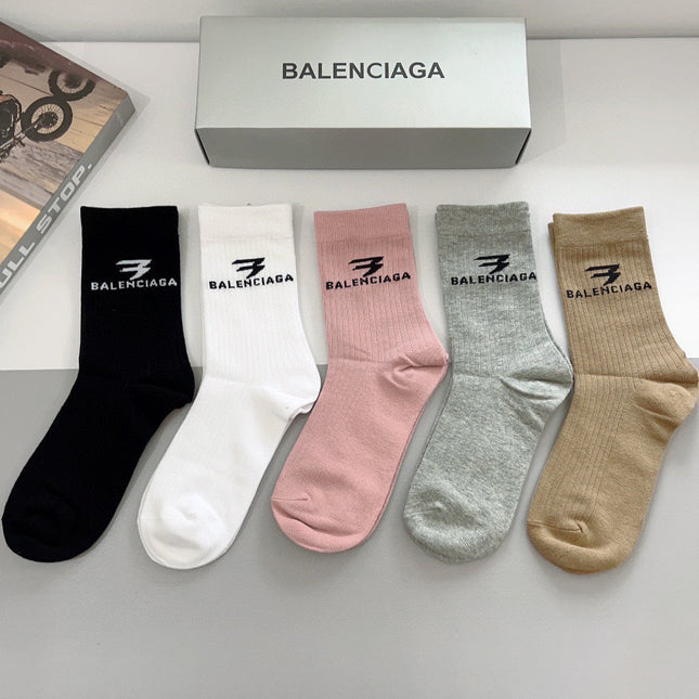 BALENCIAGA 26S CREW SOCKS 415762 (1 BOX)