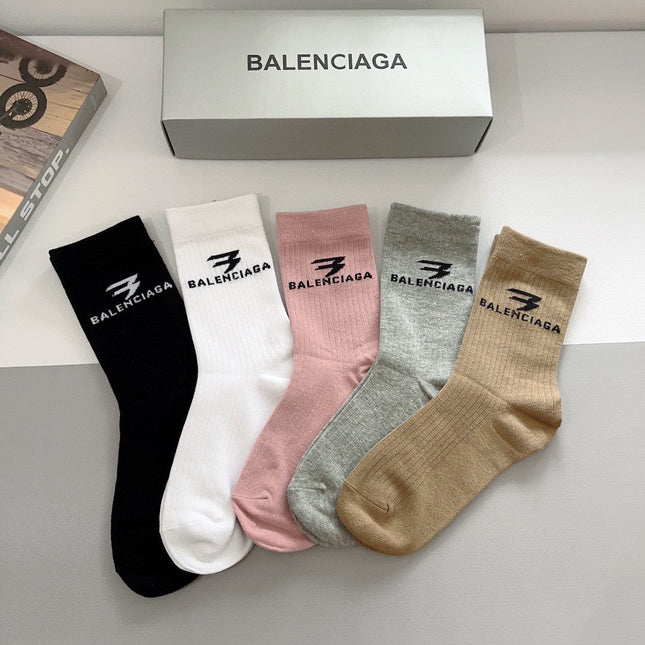 BALENCIAGA 26S CREW SOCKS 415762 (1 BOX)