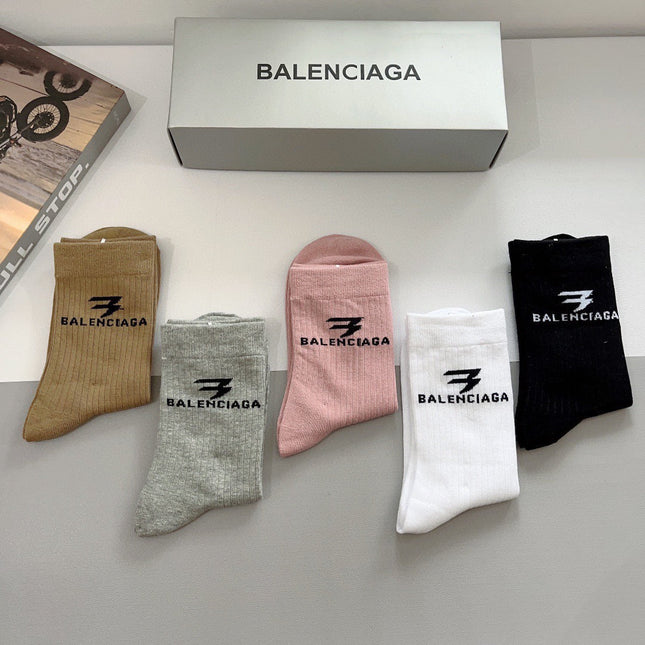 BALENCIAGA 26S CREW SOCKS 415762 (1 BOX)
