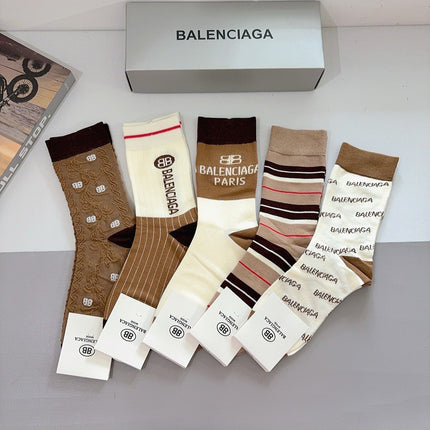 BALENCIAGA 26S CREW SOCKS 379126 (1 BOX)