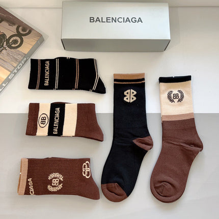 BALENCIAGA 26S CREW SOCKS 417799 (1 BOX)