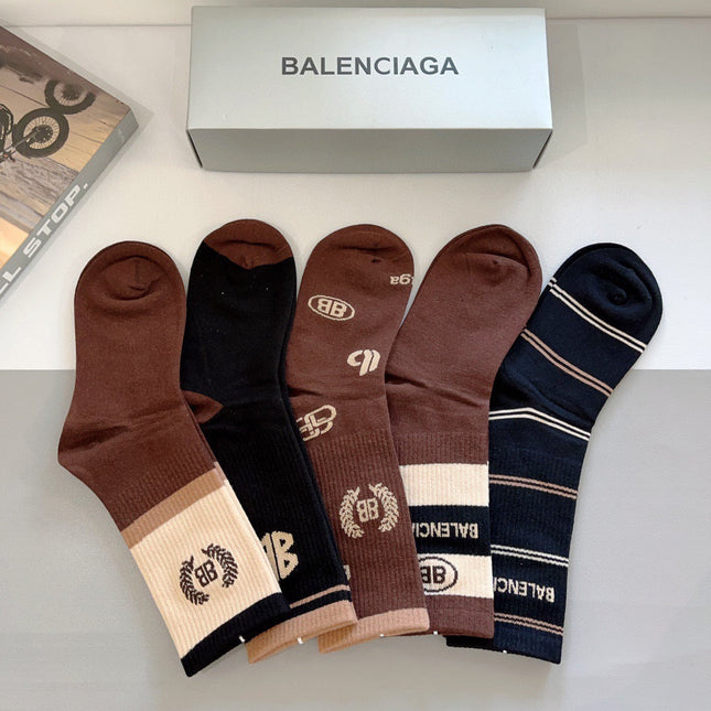 BALENCIAGA 26S CREW SOCKS 417799 (1 BOX)