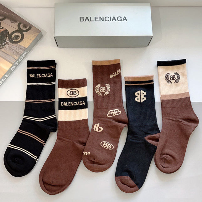 BALENCIAGA 26S CREW SOCKS 417799 (1 BOX)