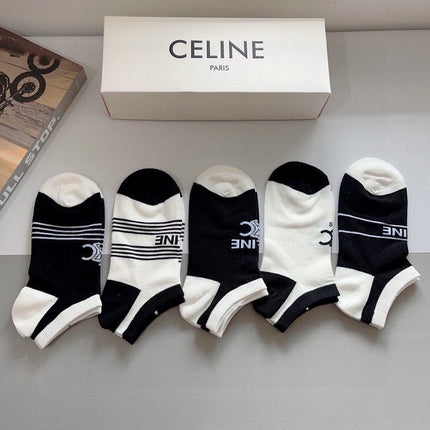 CELINE 26S ANKLE SOCKS 419289 (1 BOX)