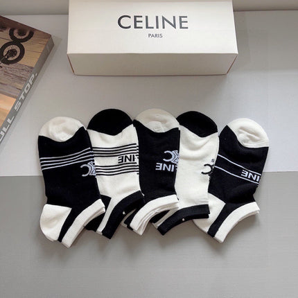 CELINE 26S ANKLE SOCKS 419289 (1 BOX)