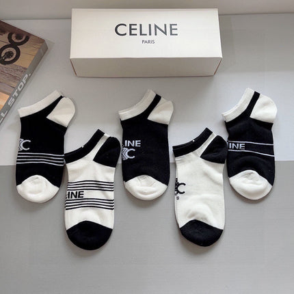 CELINE 26S ANKLE SOCKS 419289 (1 BOX)