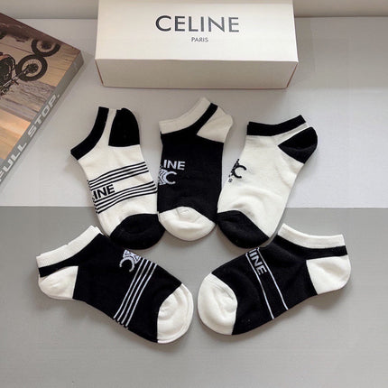 CELINE 26S ANKLE SOCKS 419289 (1 BOX)