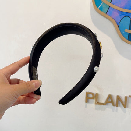 CHANEL 26S HEADBAND IN BLACK FABRIC 505239