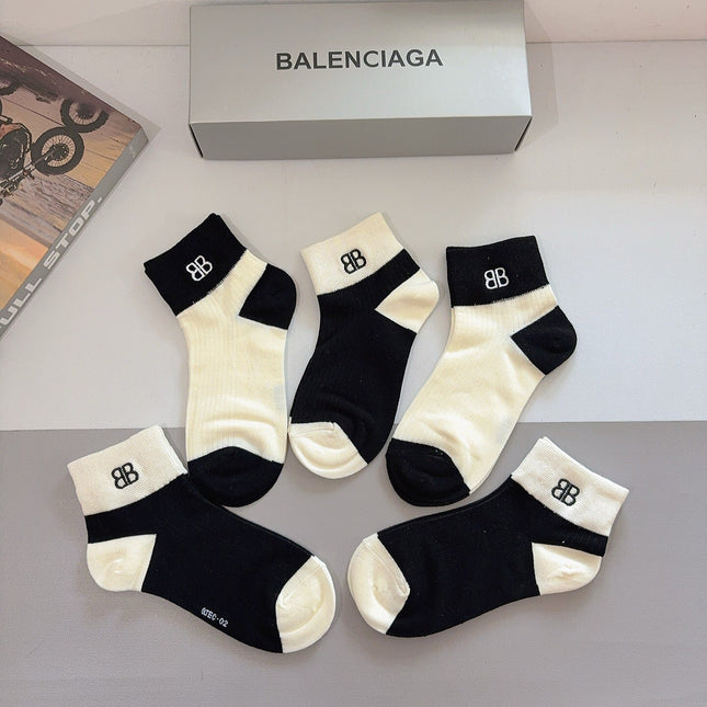 BALENCIAGA 26S ANKLE SOCKS 421033 (1 BOX)
