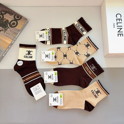 CELINE 26S ANKLE SOCKS 403783 (1 BOX)