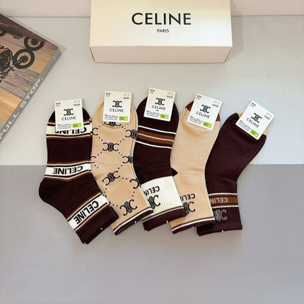 CELINE 26S ANKLE SOCKS 403783 (1 BOX)
