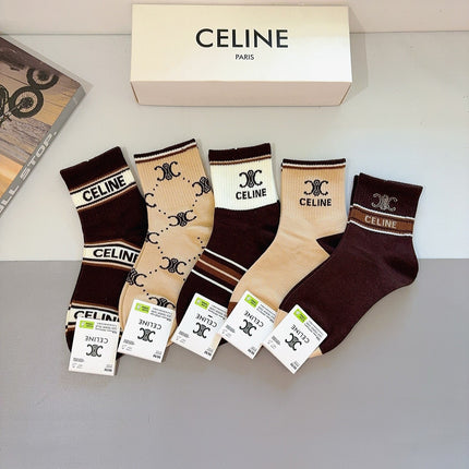 CELINE 26S ANKLE SOCKS 403783 (1 BOX)