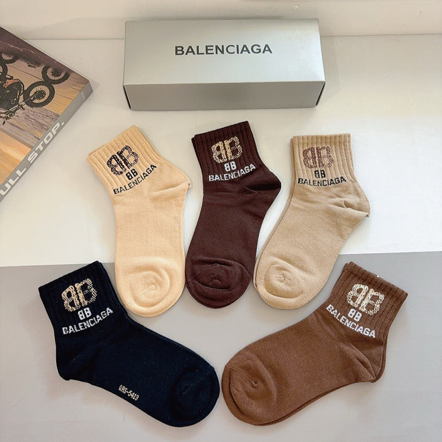 BALENCIAGA 26S ANKLE SOCKS 421051 (1 BOX)