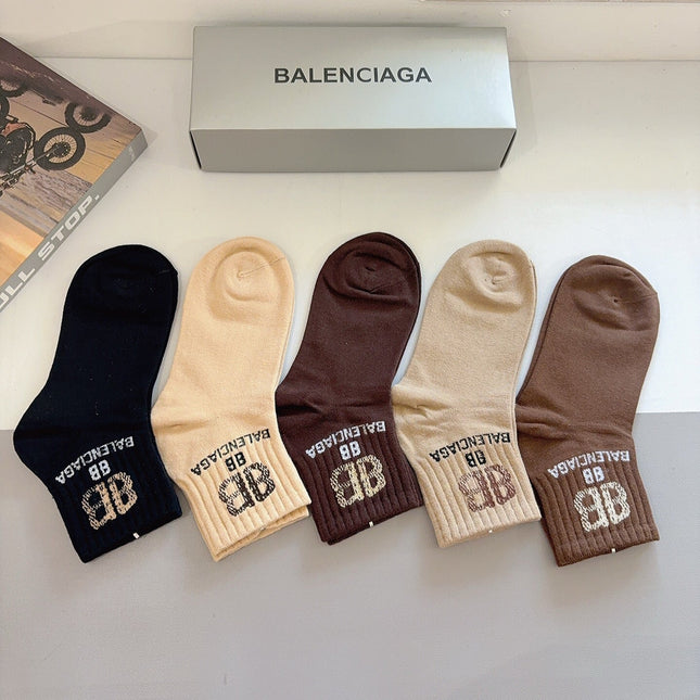 BALENCIAGA 26S ANKLE SOCKS 421051 (1 BOX)