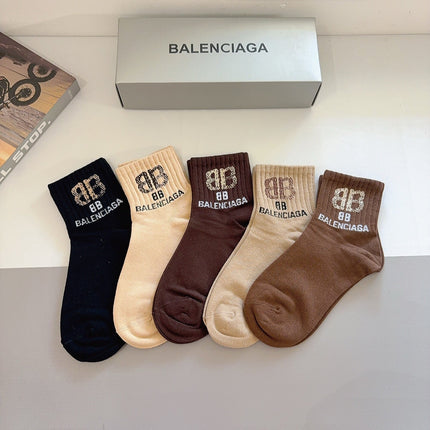 BALENCIAGA 26S ANKLE SOCKS 421051 (1 BOX)