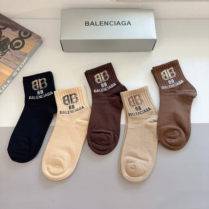 BALENCIAGA 26S ANKLE SOCKS 421051 (1 BOX)