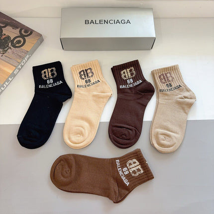 BALENCIAGA 26S ANKLE SOCKS 421051 (1 BOX)