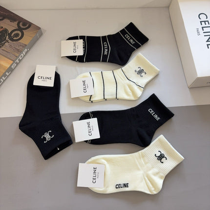 CELINE 26S ANKLE SOCKS 403787 (1 BOX)