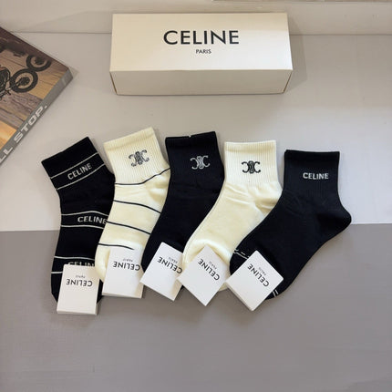 CELINE 26S ANKLE SOCKS 403787 (1 BOX)