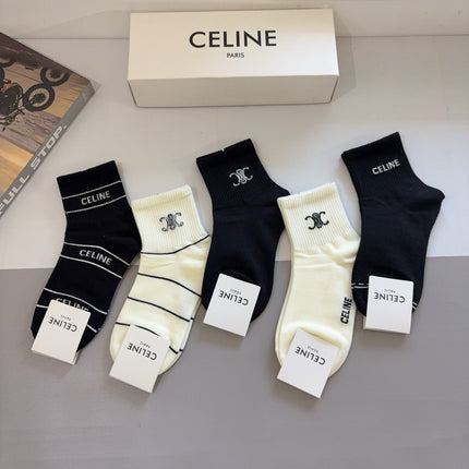 CELINE 26S ANKLE SOCKS 403787 (1 BOX)