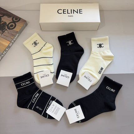 CELINE 26S ANKLE SOCKS 403787 (1 BOX)
