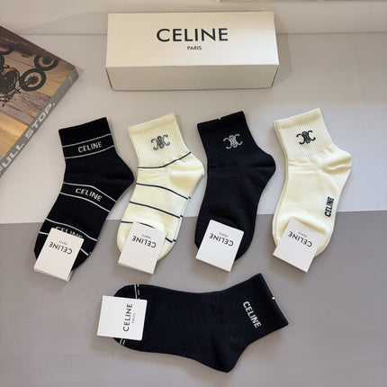 CELINE 26S ANKLE SOCKS 403787 (1 BOX)