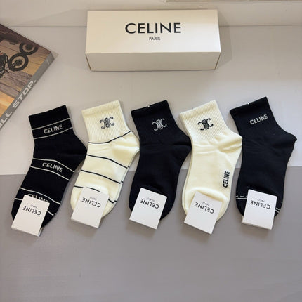 CELINE 26S ANKLE SOCKS 403787 (1 BOX)
