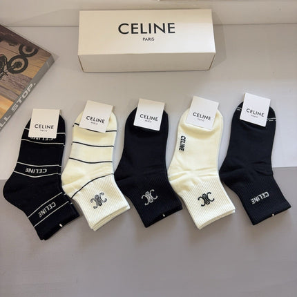 CELINE 26S ANKLE SOCKS 403787 (1 BOX)