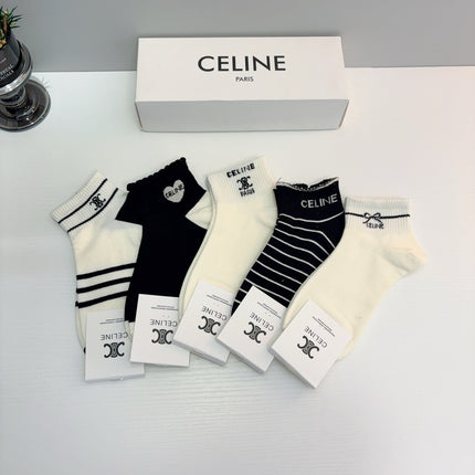 CELINE 26S ANKLE SOCKS 403595 (1 BOX)